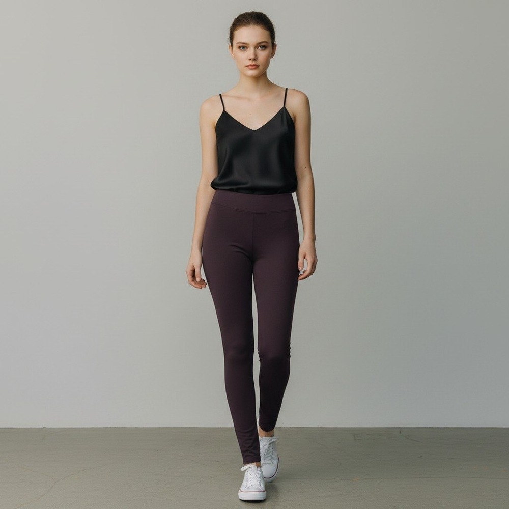 Express Columnist Ankle High Rise Pants Womens XS Plum Burgundy Slim Pull On